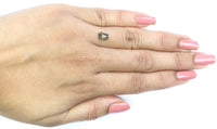 Natural Loose Coffin Brown Color Diamond 0.60 CT 6.40 MM Coffin Shape Rose Cut Diamond L7438