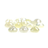 Natural Loose Round Rose Cut Light Yellow Color Diamond 1.28 CT 2.50 MM Round Rose Cut Shape Diamond KR652