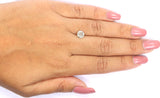 Natural Loose Round Milky Grey Color Diamond 1.05 CT 6.20 MM Round Shape Brilliant Cut Diamond L5880