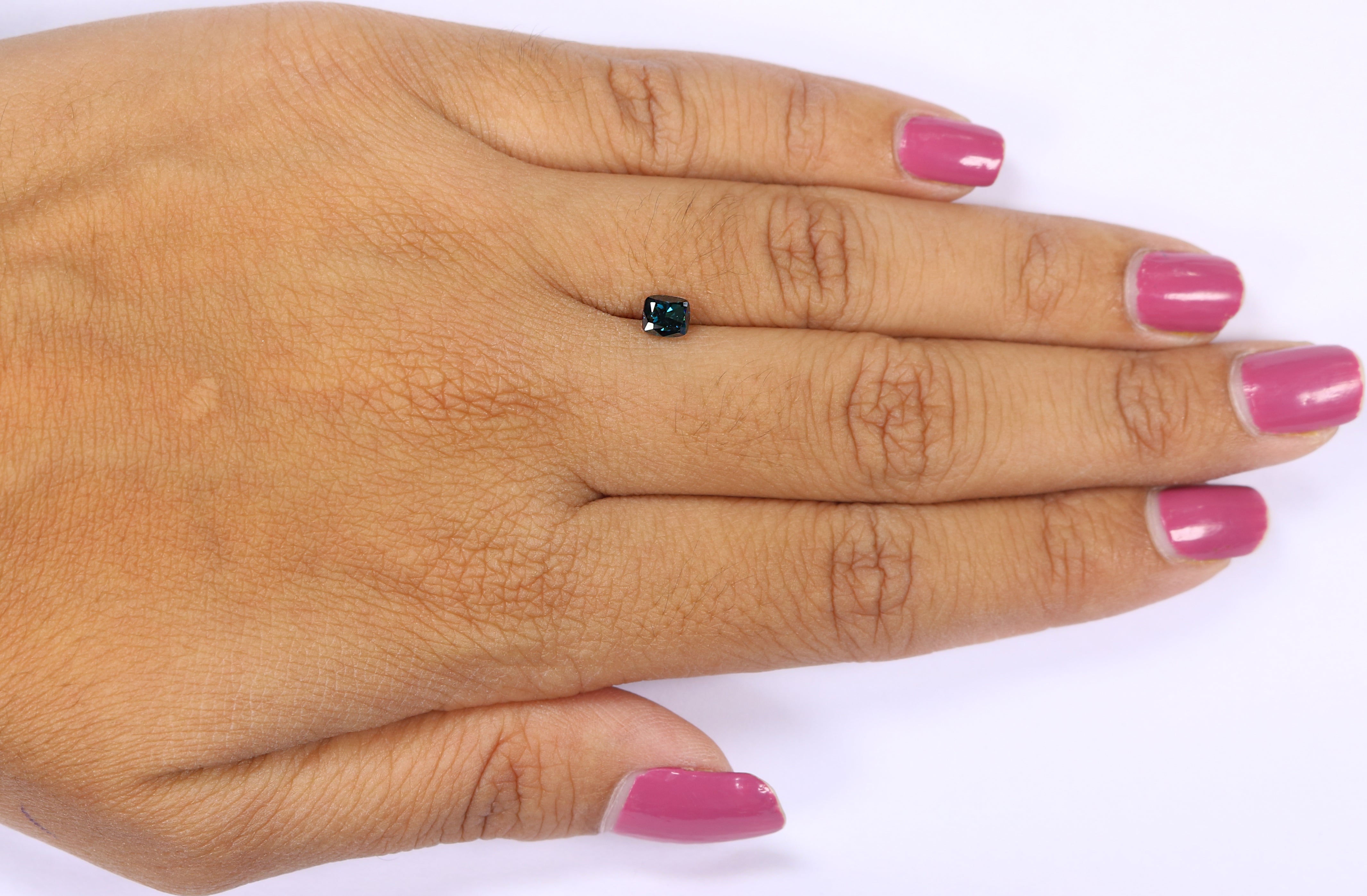 0.54 CT Natural Loose Cushion Shape Diamond Blue Color Cushion Cut Diamond 4.50 MM Natural Blue Color Cushion Brilliant Cut Diamond KQ2106