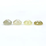 Natural Loose Rose Cut Yellow Grey Diamond Color 0.90 CT 3.50 MM Round Rose Cut Shape Diamond L5038