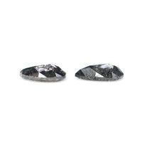 Natural Loose Pear Diamond, Salt And Pepper Pear Diamond, Natural Loose Diamond, Pear Rose Cut Diamond, 0.50 CT Pear Cut Diamond KR2635