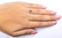 Natural Loose Kite Diamond Brown Color 0.69 CT 6.95 MM Kite Shape Rose Cut Diamond L7549