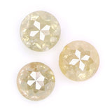 Natural Loose Rose Cut Yellow Color Diamond 1.21 CT 4.00 MM Round Rose Cut Shape Diamond L9951
