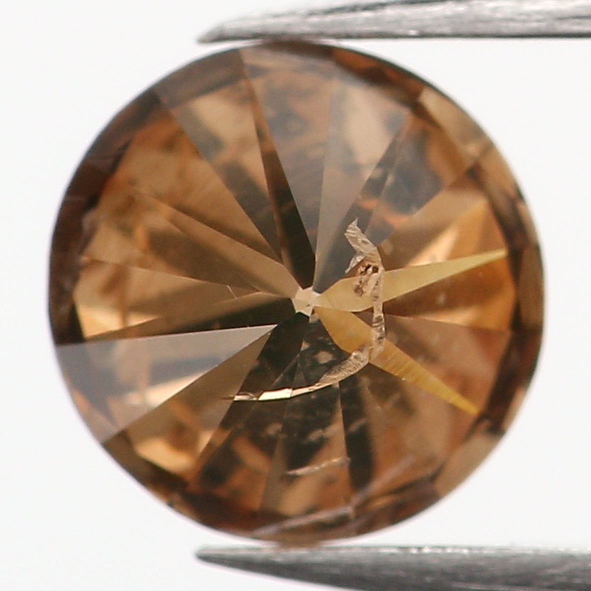 0.39 Ct Natural Loose Round Shape Diamond Brown Color Round Cut Diamond 4.65 MM Natural Loose Brown Color Round Brilliant Cut Diamond LQ672