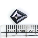Natural Loose Kite Diamond Black Color 1.56 CT 9.32 MM Kite Shape Rose Cut Diamond KR2615