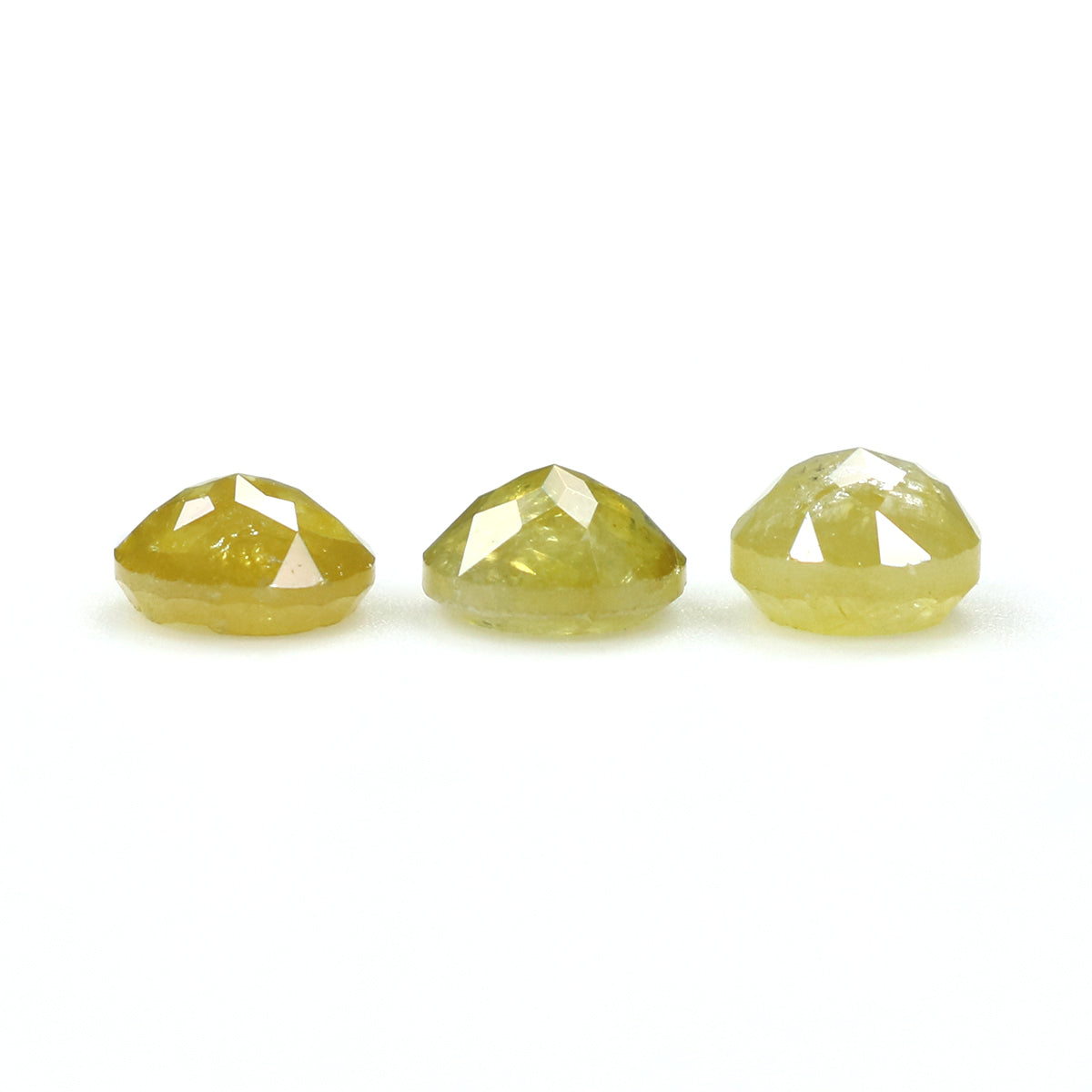 1.28 CT Natural Loose Rose Cut Diamond Yellow Grey Color Round Cut Diamond 4.20 MM Natural Loose Diamond Round Rose Cut Shape Diamond LQ6198