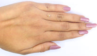 Natural Loose Kite Diamond Light Brown Color 0.58 CT 7.43 MM Kite Shape Rose Cut Diamond KDK2590