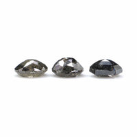 Natural Loose Mix Shape Salt And Pepper Black Grey Color Diamond 1.03 CT 4.35 MM Mix Shape Rose Cut Diamond KDK2328