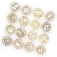 Natural Loose Rose Cut Diamond Grey Color 2.35 CT 2.90 MM Round Rose Cut Shape Diamond L6202