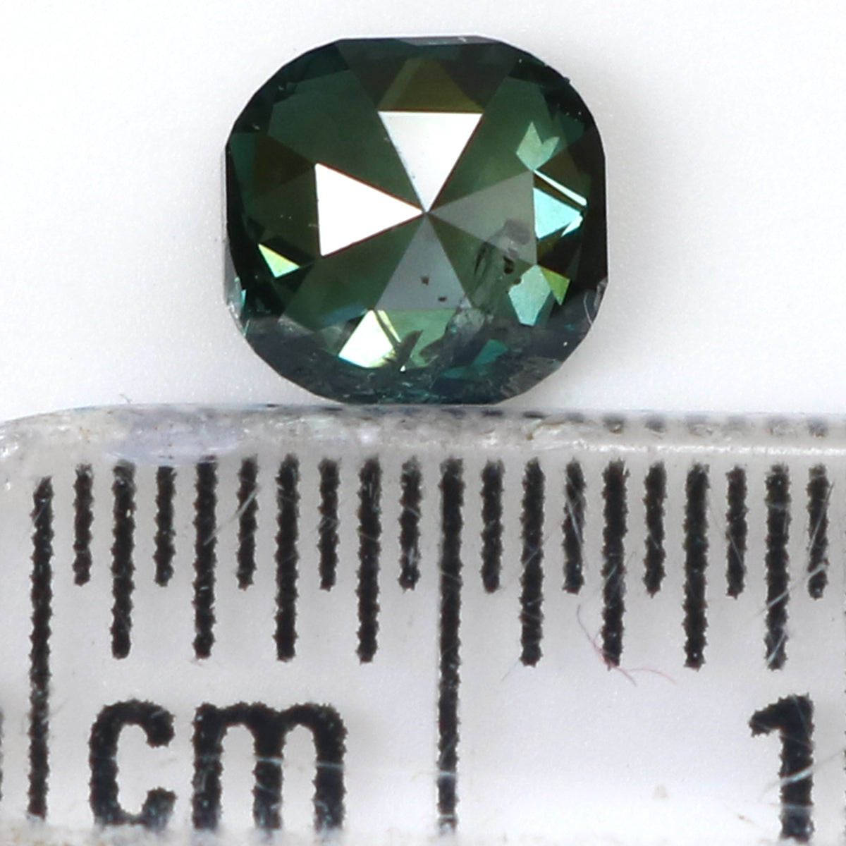 0.56 CT Natural Loose Cushion Shape Diamond Blue Color Cushion Cut Diamond 4.75 MM Natural Green Color Cushion Brilliant Cut Diamond KQ1245