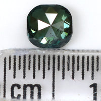 Natural Loose Cushion Blue Green Color Diamond 0.56 CT 4.73 MM Cushion Shape Rose Cut Diamond KR1245
