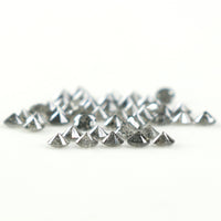 1.36 Ct Natural Loose Diamond, Round Brilliant Cut, Salt Pepper Diamond, Black Diamond, Gray Diamond, Round Cut Diamond, Real Diamond L097