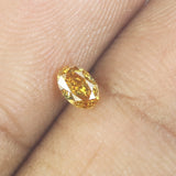 0.16 Ct Natural Loose Diamond Oval Yellow Color VS Clarity 4.05 MM L8627