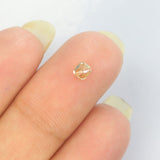 0.19 Ct Natural Loose Diamond Cushion Yellow Color VS Clarity 3.40 MM L8636