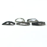 Natural Loose Slice Salt And Pepper Diamond Black Grey Color 0.98 CT 4.00 MM Slice Shape Rose Cut Diamond L1508