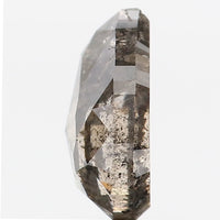 1.21 Ct Natural Loose Diamond Pear Black Grey Salt And Pepper Color 7.52 MM KDL9349