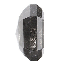 1.70 CT Natural Loose Diamond, Emerald Cut Diamond, Salt And Pepper Diamond, Black Diamond, Grey Diamond, Antique Rose Cut Diamond KDL187
