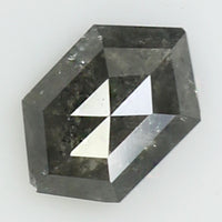 0.70 Ct Natural Loose Diamond Hexagon Grey Color I3 Clarity 7.05 MM KDL8153