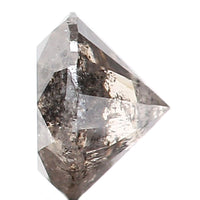 0.70 Ct Natural Loose Diamond, Round Brilliant Cut, Salt Pepper Diamond, Black Diamond, Gray Diamond, Rustic Diamond, Round Diamond L065