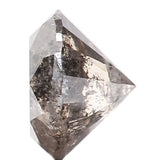 0.70 Ct Natural Loose Diamond, Round Brilliant Cut, Salt Pepper Diamond, Black Diamond, Gray Diamond, Rustic Diamond, Round Diamond L065