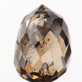0.70 Ct Natural Loose Diamond, Briolette Diamond, Brown Diamond, Briolette Cut Bead Diamond, Polished Diamond, Faceted Diamond L9823