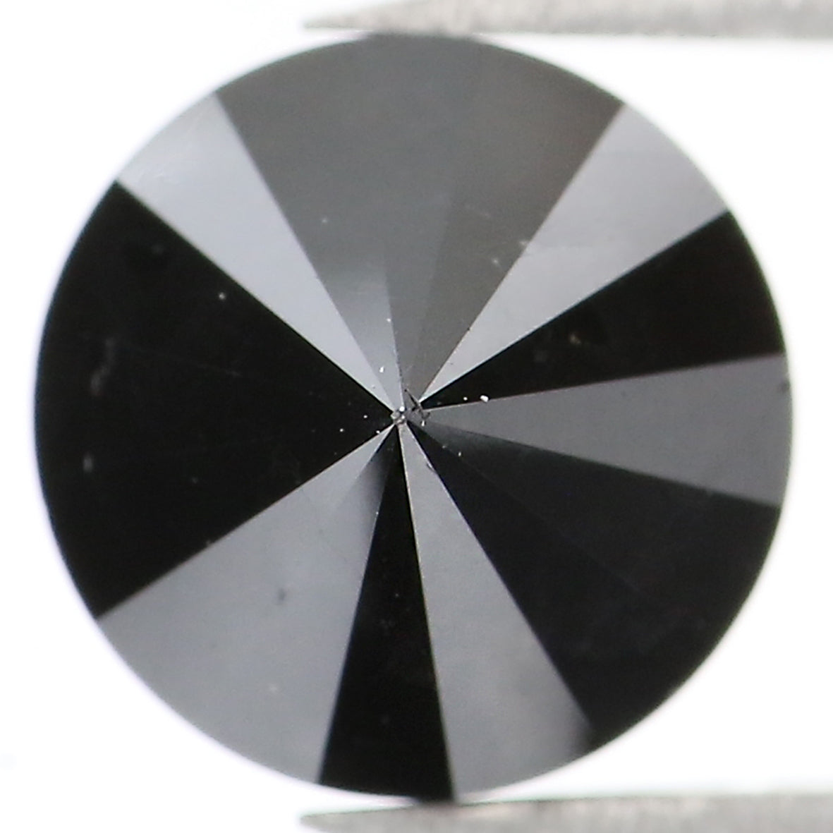 Natural Loose Round Shape Black Color Diamond 2.90 CT 7.80 MM Round Brilliant Cut Diamond L1854