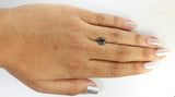 1.47 Ct Natural Loose Diamond Round Black Gray Salt And Pepper Color I3 Clarity 6.80 MM KDL8450