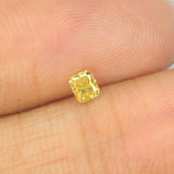 0.17 Ct Natural Loose Diamond Cushion Yellow Color SI2 Clarity 3.30 MM L8639