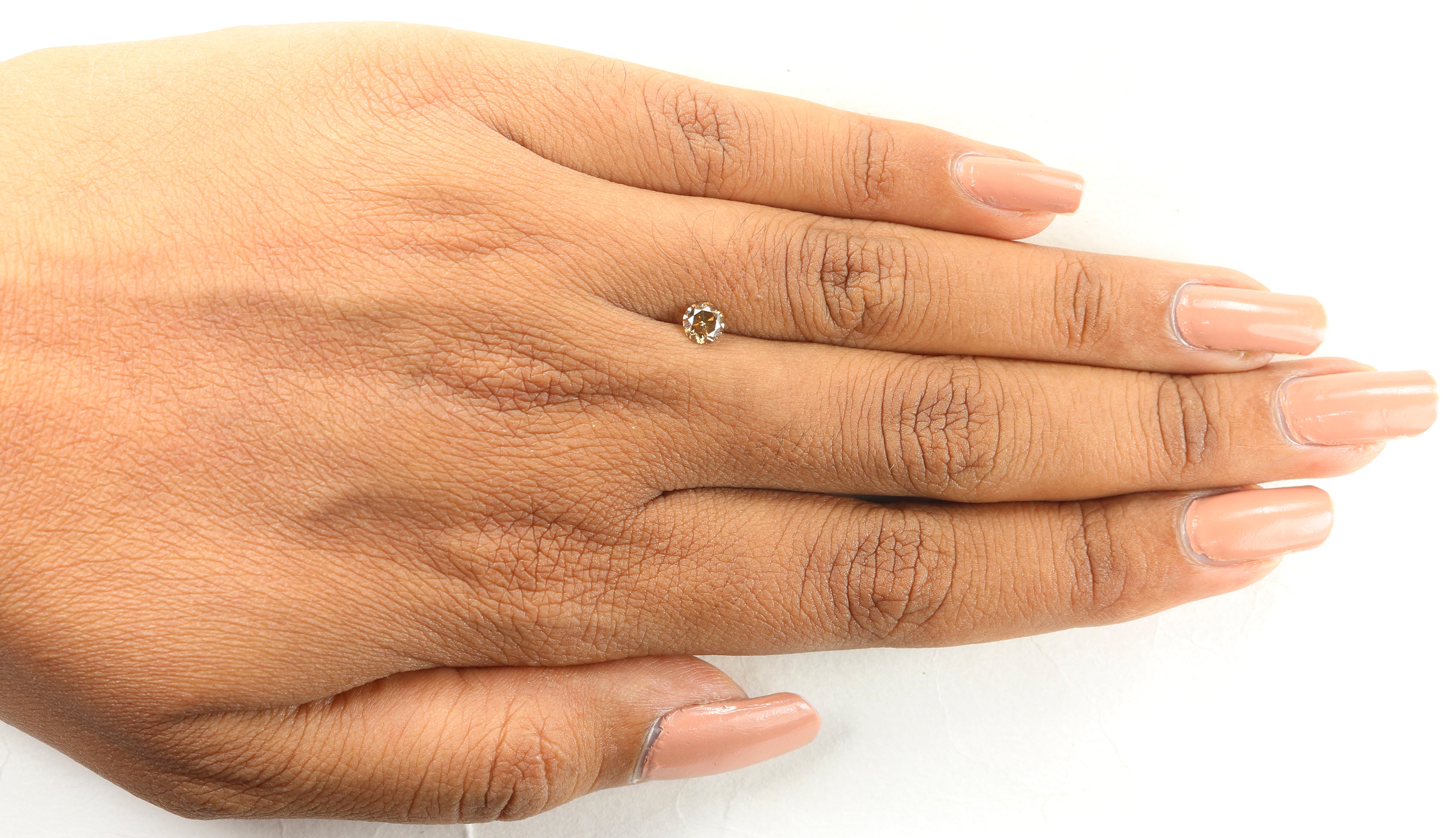 0.33 Ct Natural Loose Round Shape Diamond Brown Color Round Cut Diamond 4.30 MM Natural Loose Brown Color Round Brilliant Cut Diamond LQ485