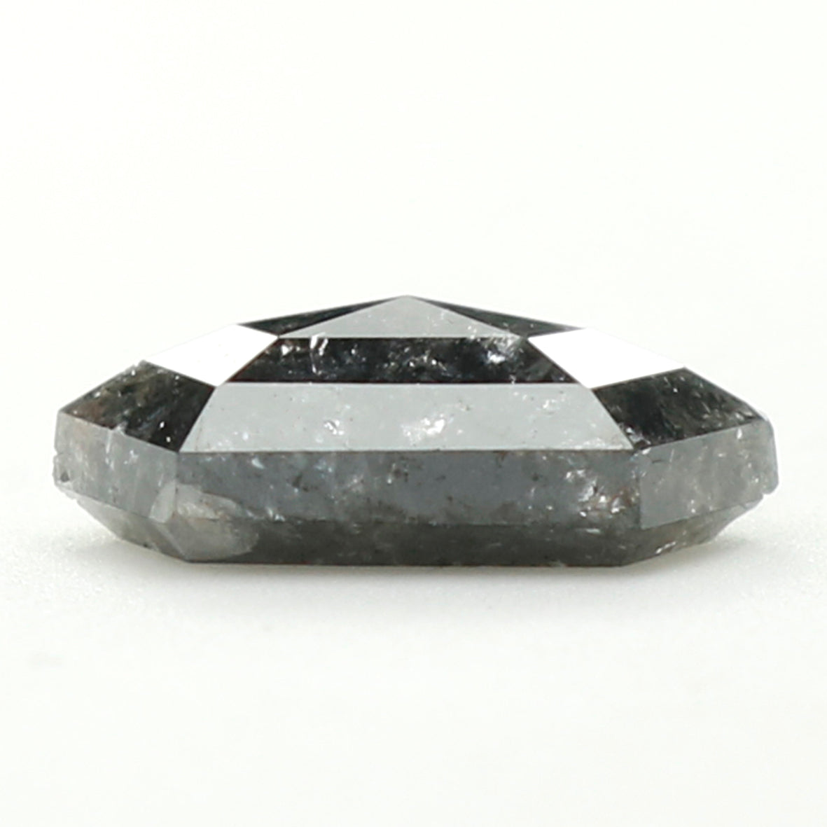 0.72 CT Natural Loose Shield Shape Diamond Salt And Pepper Shield Diamond 5.25 MM Natural Loose Black Color Shield Rose Cut Diamond QL007