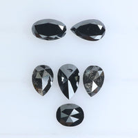 1.19 CT Natural Loose Diamond Mix Shape Black Color 6 Pcs L9126