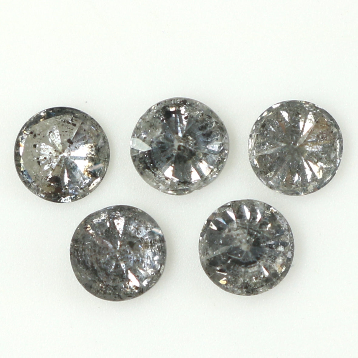 0.73 CT Natural Loose Round Shape Diamond Salt And Pepper Round Cut Diamond 3.25 MM Natural Loose Diamond Round Brilliant Cut Diamond QL1392