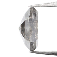 0.90 CT Hexagon Cut Diamond, Salt and Pepper Diamond, Natural Loose Diamond, Black Diamond, Grey Diamond, Rustic  Rose Cut Diamond KDL9970