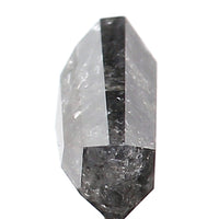 0.75 Ct Natural Loose Diamond, Salt And Pepper Diamond, Shield Cut Diamond, Black Gray Color Diamond, Rose Cut Real Rustic Diamond KDL9852