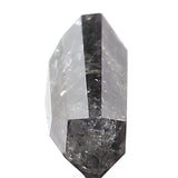 0.75 Ct Natural Loose Diamond, Salt And Pepper Diamond, Shield Cut Diamond, Black Gray Color Diamond, Rose Cut Real Rustic Diamond KDL9852
