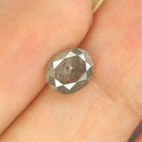 1.17 Ct Natural Loose Diamond Oval Grey Salt And Pepper Color I3 Clarity 6.70 MM KDL8693