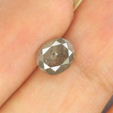 1.17 Ct Natural Loose Diamond Oval Grey Salt And Pepper Color I3 Clarity 6.70 MM KDL8693