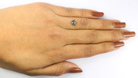 Natural Loose Pentagon Salt And Pepper Diamond Black Grey Color 0.80 CT 6.40 MM Pentagon Rose cut Diamond L1300