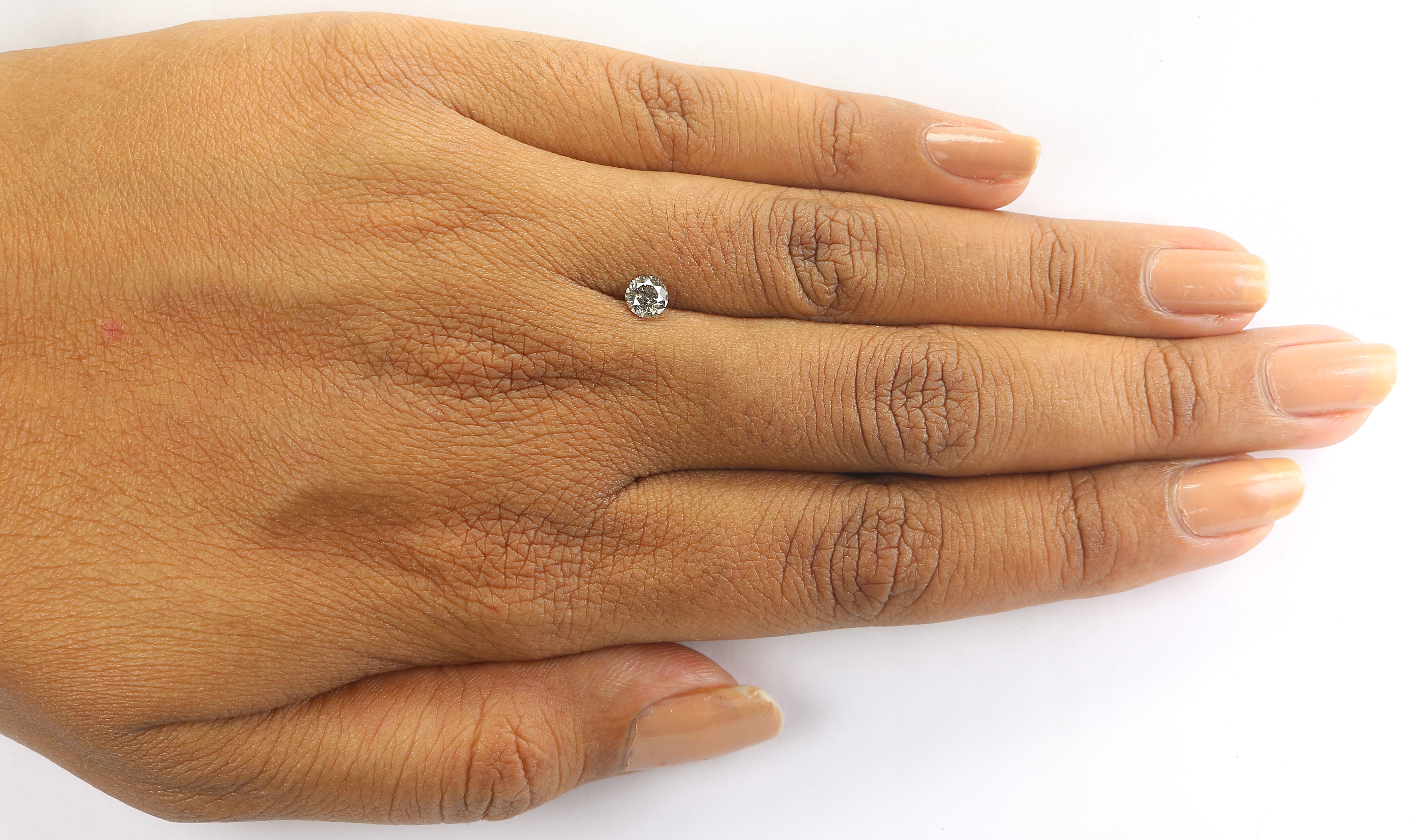 0.33 CT Natural Loose Round Shape Diamond Salt And Pepper Round Diamond 4.40 MM Natural Black Grey Color Round Brilliant Cut Diamond LQ1109