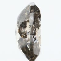 0.71 Ct Natural Loose Diamond, Oval Diamond, Black Diamond, Grey Diamond, Salt and Pepper Diamond, Antique Diamond, Real Diamond KDL339