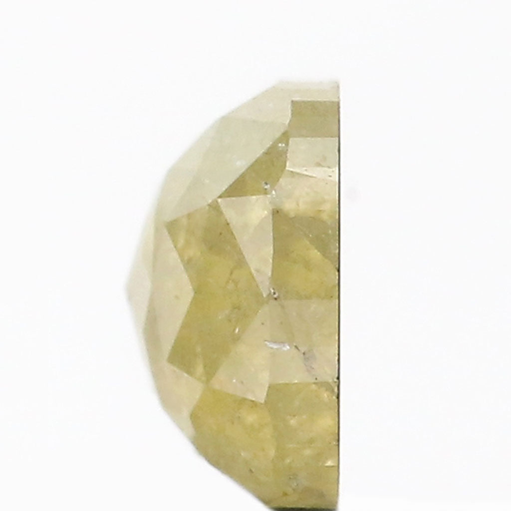 0.81 CT Natural Loose Cushion Shape Diamond Yellow Color Cushion Cut Diamond 5.65 MM Natural Yellow Diamond Cushion Rose Cut Diamond QL9098