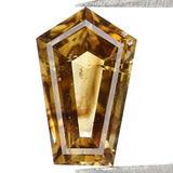 Natural Loose Shield Brown Color Diamond 1.28 CT 9.10 MM Shield Shape Rose Cut Diamond KDL1826