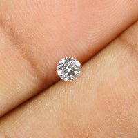 0.14 Ct Natural Loose Diamond, White Diamond, Round Diamond, Round Brilliant Cut Diamond, Sparkling Diamond, Rustic Diamond L5107