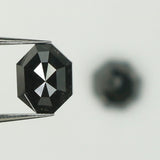 0.96 Ct Natural Loose Diamond, Octagon Diamond, Black Diamond, Octagon Cut Diamond, Polished Diamond, Rose Cut Diamond, Rustic Diamond L9560