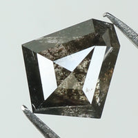 0.96 Ct Natural Loose Diamond Shield Black Grey Color I3 Clarity 7.15 MM KDK2040