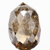 0.75 Ct Natural Loose Diamond, Briolette Diamond, Brown Diamond, Briolette Cut Bead Diamond, Polished Diamond, Faceted Diamond L9834
