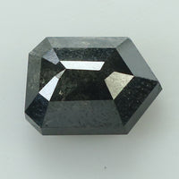2.05 Ct Natural Loose Diamond Shield Black Grey Salt And Pepper Color I3 Clarity 8.50 MM KDL8057