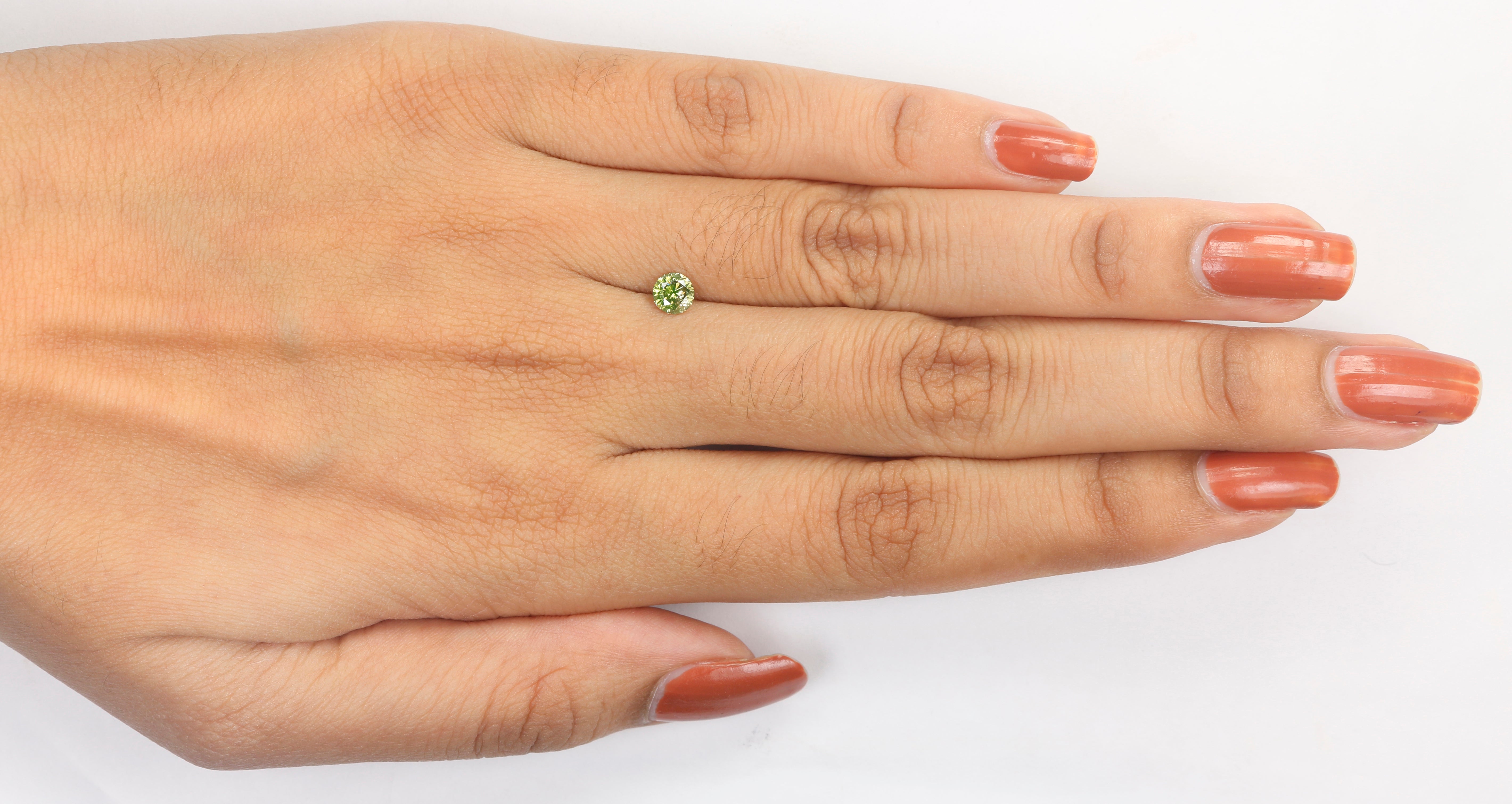 0.43 Ct Natural Loose Round Shape Diamond Green Color Round Cut Diamond 4.70 MM Natural Green Diamond Round Brilliant Cut Diamond LQ548