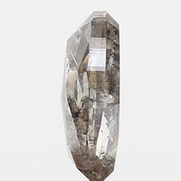 0.57 Ct Natural Loose Diamond, Oval Diamond, Salt And Pepper Diamond, Black Grey Diamond, Oval Cut Diamond, Rustic Diamond KDL9614